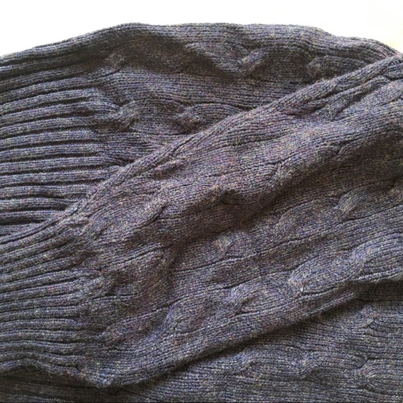 Ralph Lauren M Silk Cable-Knit Sweater in Purple - Picture 5 of 5